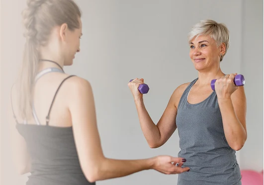 Entrenamiento personal para mujeres en menopausia